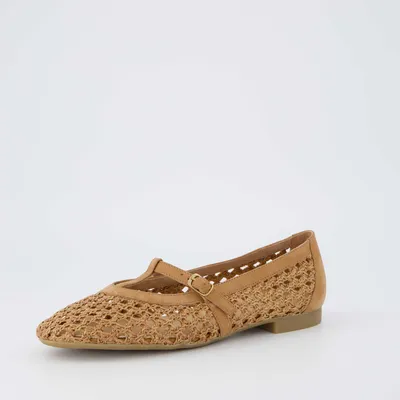 Produktbild von Paul Green 1143 01 Damen Ballerina Brau (Sisal), Braun, Gr. 3