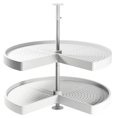 Image de Jeu de plateaux Shelvo 3/4 pour module 800 mm en plastique blanc