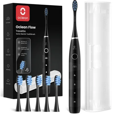 Produktbild von Oclean Elektrische Zahnbürste Flow TravelGo Set, 180 Tage Akkulaufzeit Schallzah