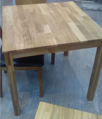 Produktbild von Esstisch Tisch Küchentisch 80x80cm Wildeiche massiv geölt