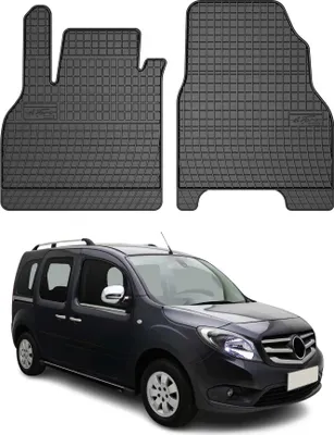 Image de Tapis de Sol pour Mercedes Citan 2012-2021 Caoutchouc Noir