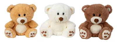 Produktbild von 3 er Set Teddybären sitzend 20cm Kuscheltier Plüschbären Geschenkidee Dekoration