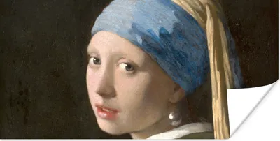 Produktbild von MuchoWow® Poster Das Mädchen mit dem Perlenohrring - Gemälde von Johannes Vermeer 160x80 cm - Foto Poster