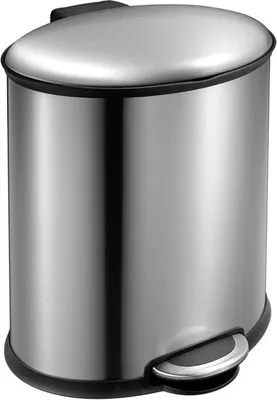 Produktbild von EKO - Ellipse Treteimer 20 Liter - Stainless steel Plastic  - Matt Edelstahl