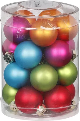 Produktbild von Weihnachtskugeln Glas 3cm Mille Fiori, 20 Stück