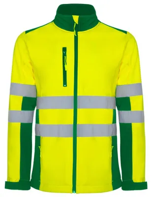 Immagine prodotto di Roly Workwear - Giacca softshell "Antares" da uomo LT6005 (3XL) (verde giardino/giallo fluorescente)
