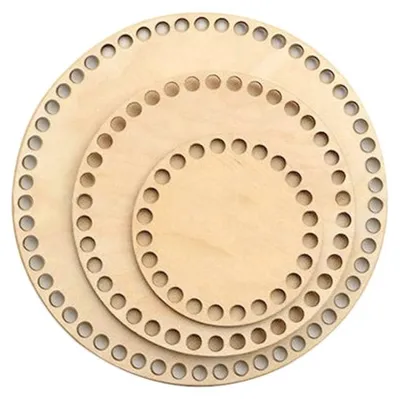 Imagen del producto de 3 soportes de madera para cestas
