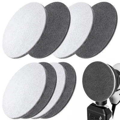 Produktbild von Set mit 8 Polierfilz-Pads, 150 mm, für Exzenterschleifmaschine