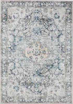 Image de Interiyou Tapis lavable Gent bleu 120x170 cm