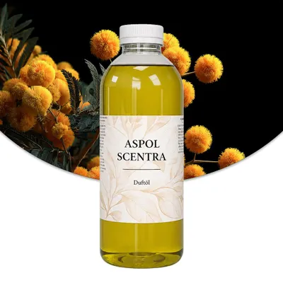 Produktbild von Aspol Scentra Mimose UFIGREEN Duftöl für Kerzen 1000 ml, KI-generiertes Bild