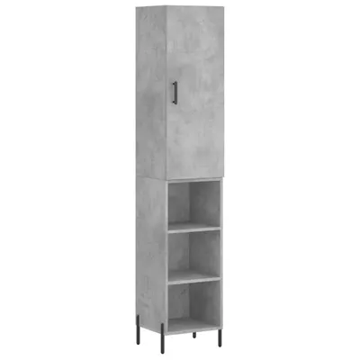 Produktbild von Highboard Betongrau 34,5x34x180 cm Holzwerkstoff