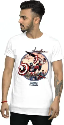 Produktbild von Marvel - "In Battle" T-Shirt für Herren BI43357 (M) (Weiß)