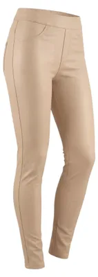 Produktbild von Lederleggings Damen Leder Hose Gr. 34-44 gefütterte Leggings Kunstleder