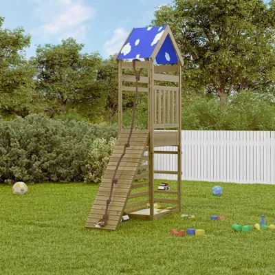 Produktbild von Design Spielturm Imprägniertes Kiefernholz, Klettergerüste 2024 Neu