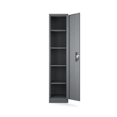 Produktbild von Aktenschrank Abschließbar 185x90 cm tief Metallschrank mit 5 Ebenen -Mehrzweckschrank für Garage Büro