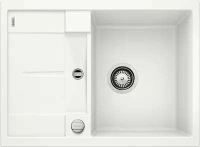 Produktbild von BLANCO METRA 45 S Compact, Schrankwaschbecken, Silgranit, Weiß, Doppelseitig, 45 cm, Deutschland