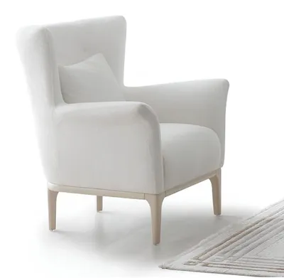 Zdjęcie produktu dla Komplet wypoczynkowy do salonu: fotel, sofa, stolik kawowy. Kolor: biały. Styl: nowoczesny. Materiał: drewniana płyta