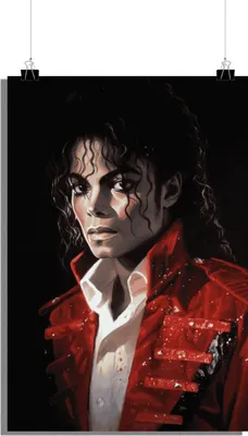 Produktbild von Musik Poster - Michael Jackson Poster - Musiklegende - Musik-Ikone Poster - 51x71cm - Perfekt zum Einrahmen