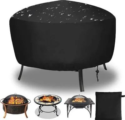 Image de Housse de protection pour brasero, 90 cm, imperméable, résistante aux UV, robuste