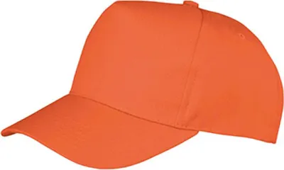 Produktbild von Result Headwear RC084J | Kinder Boston Printers Cap / 5-Panel-Cap - Farbe: Orange - Größe: One Size