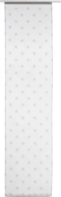 Produktbild von Elbersdrucke Schiebevorhang Stars Allover 00 weiß transparent 245x60 cm