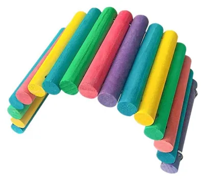 Immagine prodotto di Ponte giocattolo colorata per piccoli animali – Adatta per criceti e uccelli