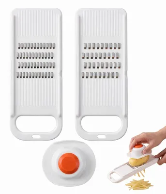 Gemüseschneider-Set, 3-teilig, Julienne 3+5 mm, Edelstahl, mit Handschutz