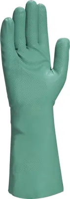 Zdjęcie produktu dla Rękawice nitrylowe, flokowane, długość 33 cm, grubość 0,40 mm, zielone 9/10