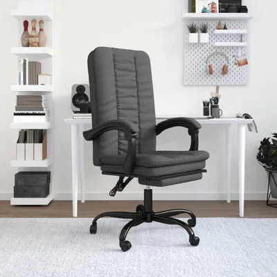 Produktbild von "im Angebot" Bürostuhl mit Liegefunktion Dunkelgrau Stoff - Bürostühle CC15873