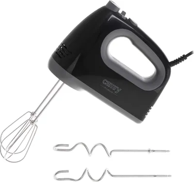 Produktbild von Camry CR 4220 Handmixer Schwarz 750W Turbo Edelstahlzubehör 5 Geschwindigkeiten