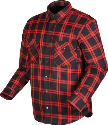 Immagine prodotto di Camicia da moto Modeka Colden nero / rosso uomo S