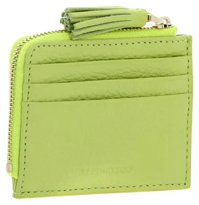 Produktbild von Leder Kartenetui Tassel Credit Card Holder Green Glow hellgrün