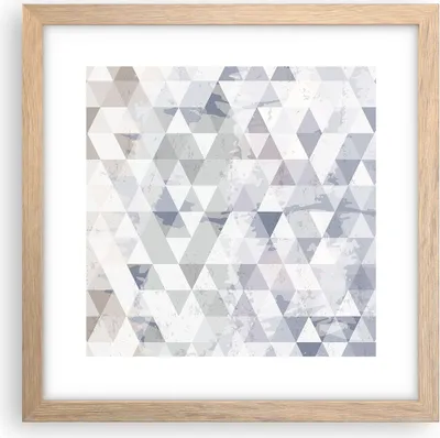 Produktbild von Gerahmtes Poster - Rahmen in heller Eiche - Abstraktion modern - 30x30 cm - Wand Bild - Wanddeko - Wandbilder - Wandposter - Bilderrahmen - Bilder - Kunstdruck - Wandbild - P2NAC30x30-4075