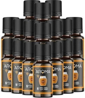 Produktbild von myAROMA Flavour Drops – Honig 17x10ml, zuckerfrei, kalorienfrei & vegan, natürliches Aroma ohne künstliche Farbstoffe für Kochen, Backen und Getränke, Nr. 33
