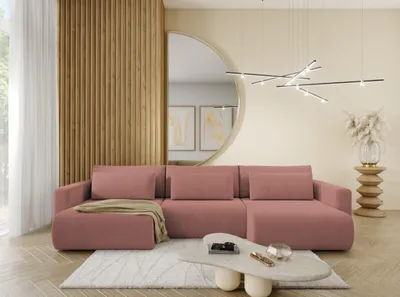 Produktbild von Intenso Ecksofa Sofa U Form Bettkasten Schlaffunktion "CURIOO U", Cremig