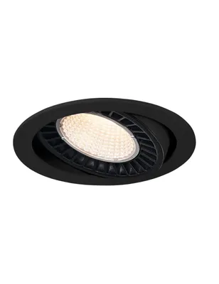 Produktbild von SLV 1003299 SUPROS LED Einbauleuchte schwarz rund 3000K 60° CRI90 Ra90 2600lm