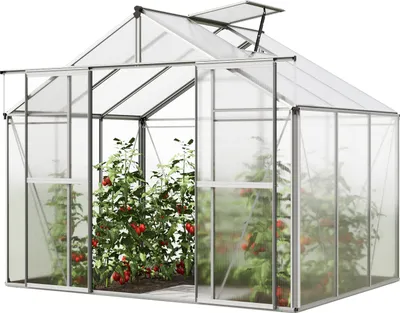 Produktbild von Gewächshaus Orchidee 3 Alu-Rahmen 256x192 cm Polycarbonat Platten