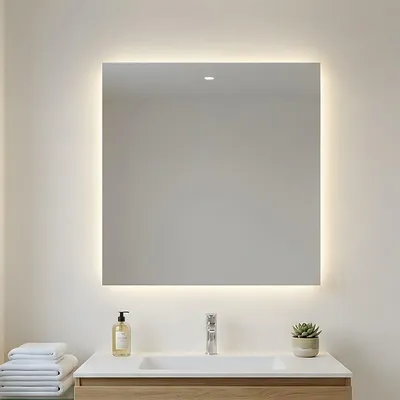 Immagine prodotto di Specchio bagno 80x70 cm retroilluminato a led