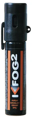Obrázek produktu pro Obranný pepřový sprej K-FOG2 s klipem a aerosolovou mlhou a UV barvivem - 20 ml