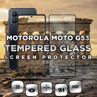 Produktbild von Motorola Moto G53 – gehärtetes Glas 9H – 3D-Displayschutz in Superqualität