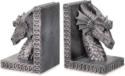 Produktbild von 2er Set Drachenkopf Buchstützen
