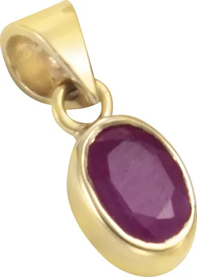 Zdjęcie produktu dla Wisiorek 585/- złoto 1,3 cm żółty rubin 283340068-1