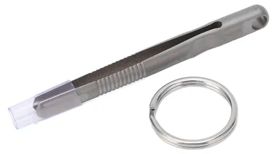 Produktbild von EDC Mini-Schlüsselanhänger-Pinzette, Titanlegierung, tragbar, TC4, kleines Outdoor-Gadget-Werkzeug