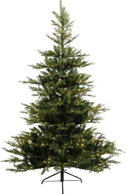 Productafbeelding van Grandis Fir kunstkerstboom groen  Micro LED verlichting H240 cm D162 cm 700 lampjes Everlands