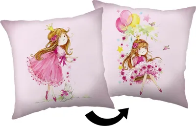 Immagine prodotto di Jerry Fabrics Cuscino per bambini 40x40 Fairy rosa JF24