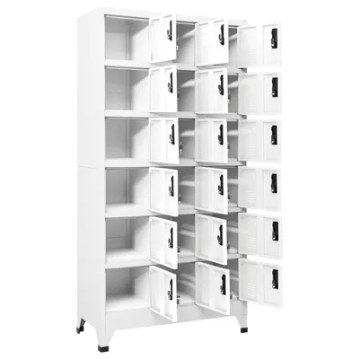 Obrázek produktu pro vidaXL Skříňka na oblečení bílá 90x40x180 cm Ocel