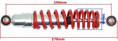 Obrázek produktu pro Přední Tlumič Nárazů Atv 110/125 Červený Hb