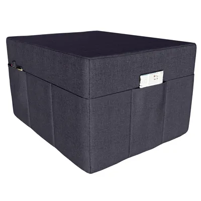 Immagine prodotto di POKAR copertura per materasso pieghevole 3 pezzi materasso pieghevole per ospiti letto da campeggio letto pieghevole, dimensioni: copertura 80 x 195, colore: antracite