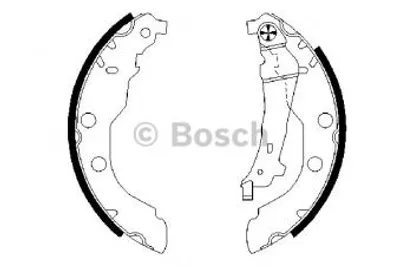 Produktbild von Bosch Bremsbackensatz Hinterachse 0 986 487 549