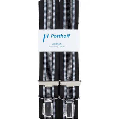Produktbild von Cliphosenträger schwarz SilberClip Gr. 120cm